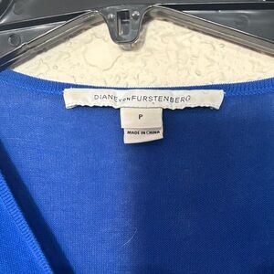 Diane Von Furstenberg Vibrant Blue Knit Top